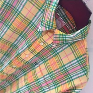 EUC Brooks Brothers XL Plaid Oxford dress shirt.